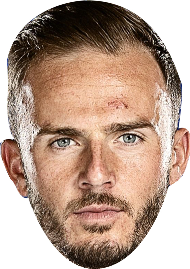 JAMES MADDISON - England Euros 2024 Celebrity Party Face Fancy Dress Cardboard Costume Mask