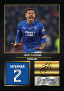 James Tavernier Rangers Signed Poster Print – Rangers FC Football Wall Art – Printed Autograph Soccer Memorabilia – Rangers Fan Gift & Bedroom Decor