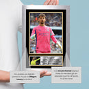 James Trafford Printed Autograph Poster – England & Manchester City Goalkeeper Football Poster – Soccer Wall Art Memorabilia Print