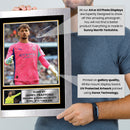 James Trafford Printed Autograph Poster – England & Manchester City Goalkeeper Football Poster – Soccer Wall Art Memorabilia Print