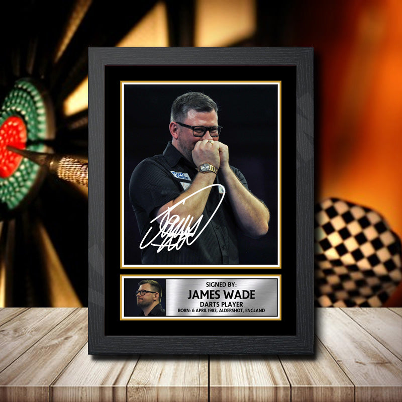 James Wade Printed Signature Darts Star Poster Print Framed Wall Art Gift – James Wade Printed Signature Darts Star Poster Print