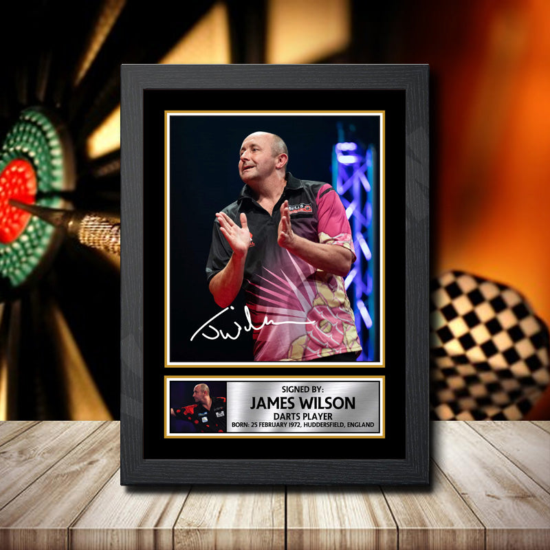 James Wilson 2 Printed Signature Darts Star Poster Print Framed Wall Art Gift – James Wilson 2 Printed Signature Darts Star Poster Print