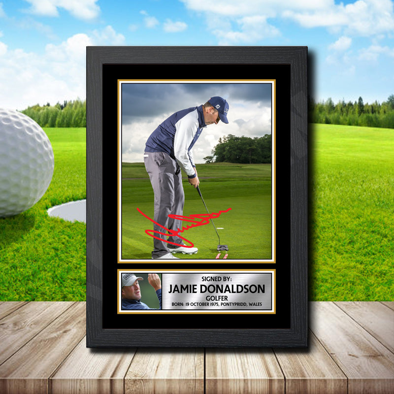 Jamie Donaldson Printed Signature Golfer Star Poster Print Framed Wall Art Gift – Jamie Donaldson Printed Signature Golfer Star Poster Print