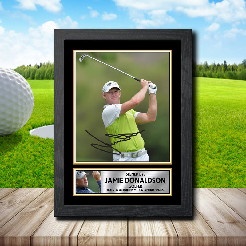Jamie Donaldson 2 Printed Signature Golfer Star Poster Print Framed Wall Art Gift – Jamie Donaldson 2 Printed Signature Golfer Star Poster Print