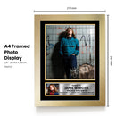 Jamie Webster Portrait Printed Signed Poster Print – Autograph Style Indie Rock Singer Wall Art – Music Memorabilia Collectible