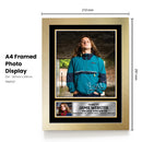 Jamie Webster Portrait Printed Signed Poster Print – Autograph Style Indie Rock Singer Wall Art – UK Music Memorabilia Collectible