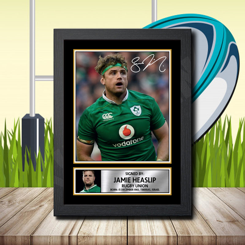Jamie Heaslip 1 Printed Signature Rugby Star Poster Print Framed Wall Art Gift – Jamie Heaslip 1 Printed Signature Rugby Star Poster Print