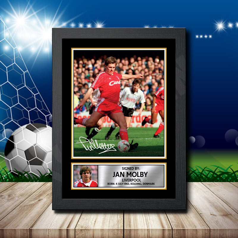 Jan Molby 1 Printed Signature Footballers Star Poster Print Framed Wall Art Gift – Jan Molby 1 Printed Signature Footballers Star Poster Print