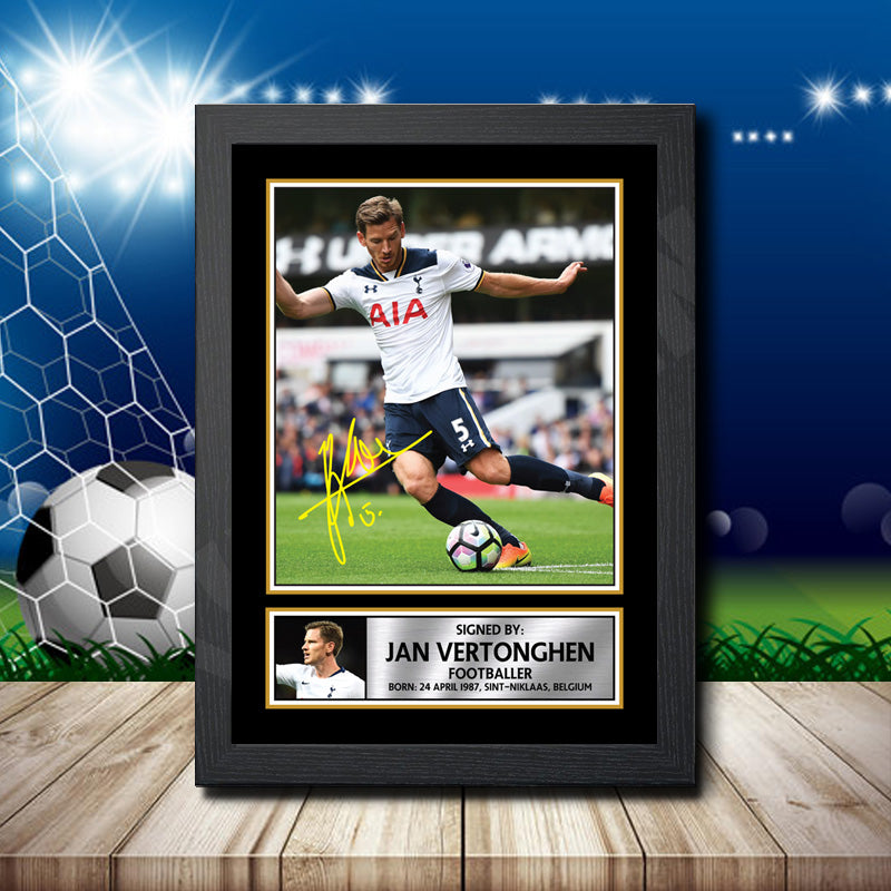 Jan Vertonghen Printed Signature Footballers Star Poster Print Framed Wall Art Gift – Jan Vertonghen Printed Signature Footballers Star Poster Print