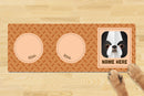 Personalised Dog Breed Dog Bowl Mat (880mm x 300mm)(2 Bowl Design) - JAPANESE CHIN