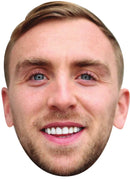 Jarrod Bowen Face Mask 2026 – England Football Player Celebrity Card Face Mask – Celebrity Mask for Stag Do, Hen Night, Fancy Dress & Costume Parties – Funny Adult Card Mask