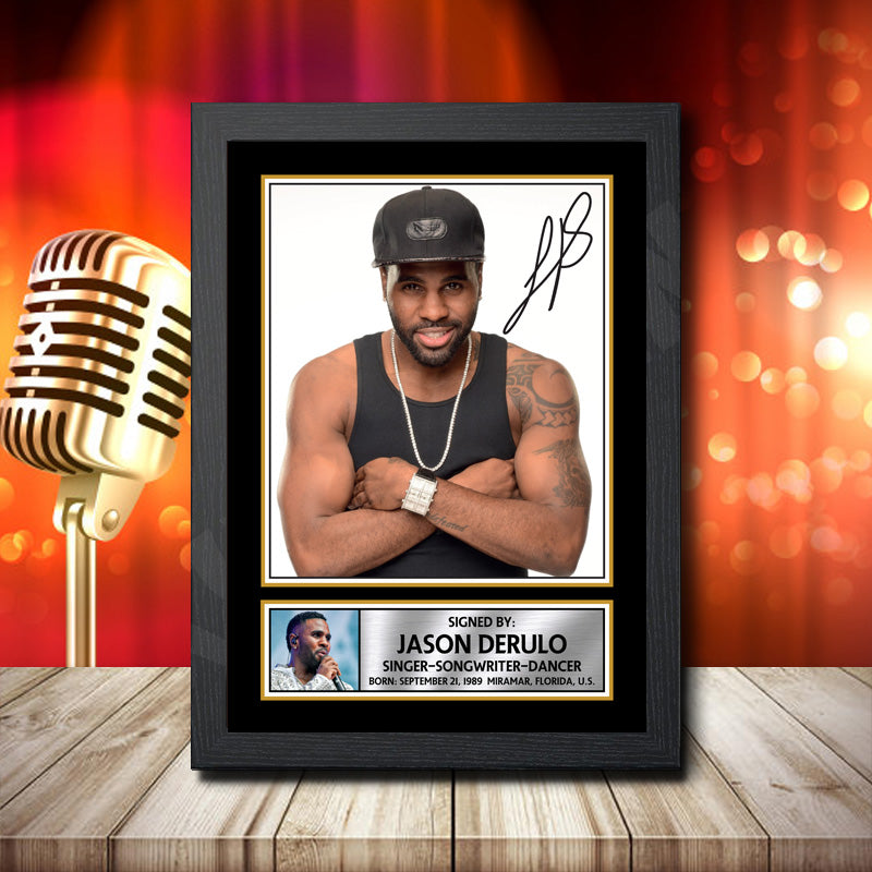 Jason Derulo 1 – Printed Signature Music Star Print – Jason Derulo 1