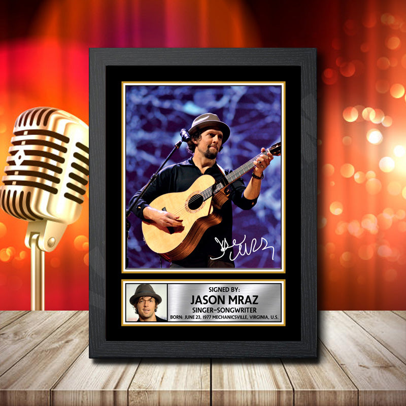 Jason Mraz 1 – Printed Signature Music Star Print – Jason Mraz 1