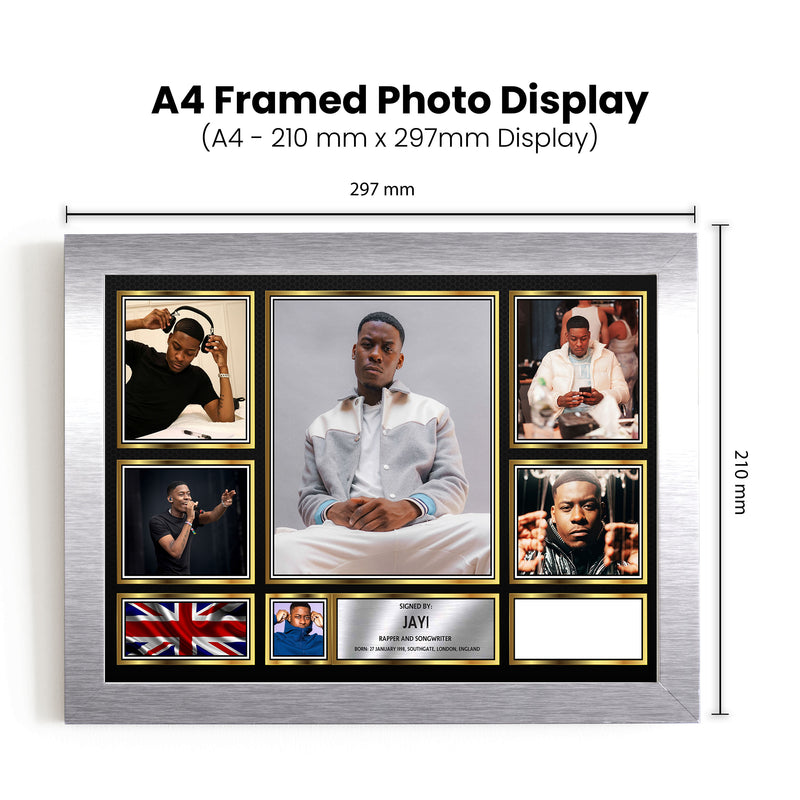 Rappers JAY1 Framed Autographed Print - Limited Edition Autograph Fan Gift – Collectible Memorabilia Merchandise