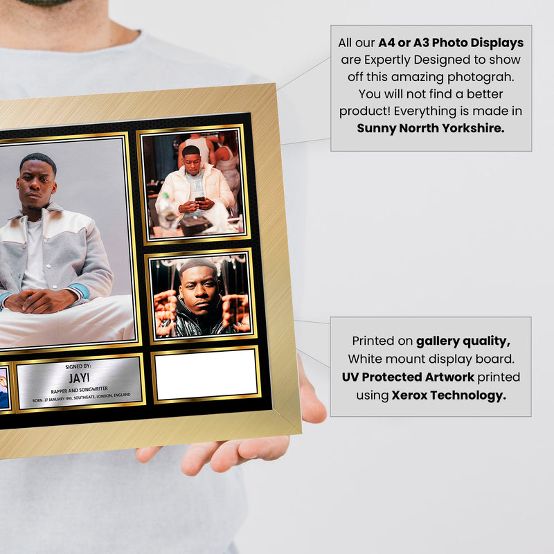 Rappers JAY1 Framed Autographed Print - Limited Edition Autograph Fan Gift – Collectible Memorabilia Merchandise