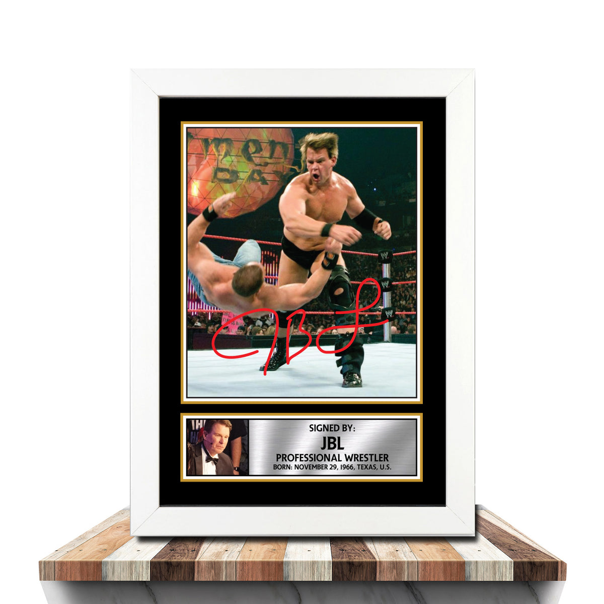 JBL M1013 Wrestling Printed Signature Poster Print Gift