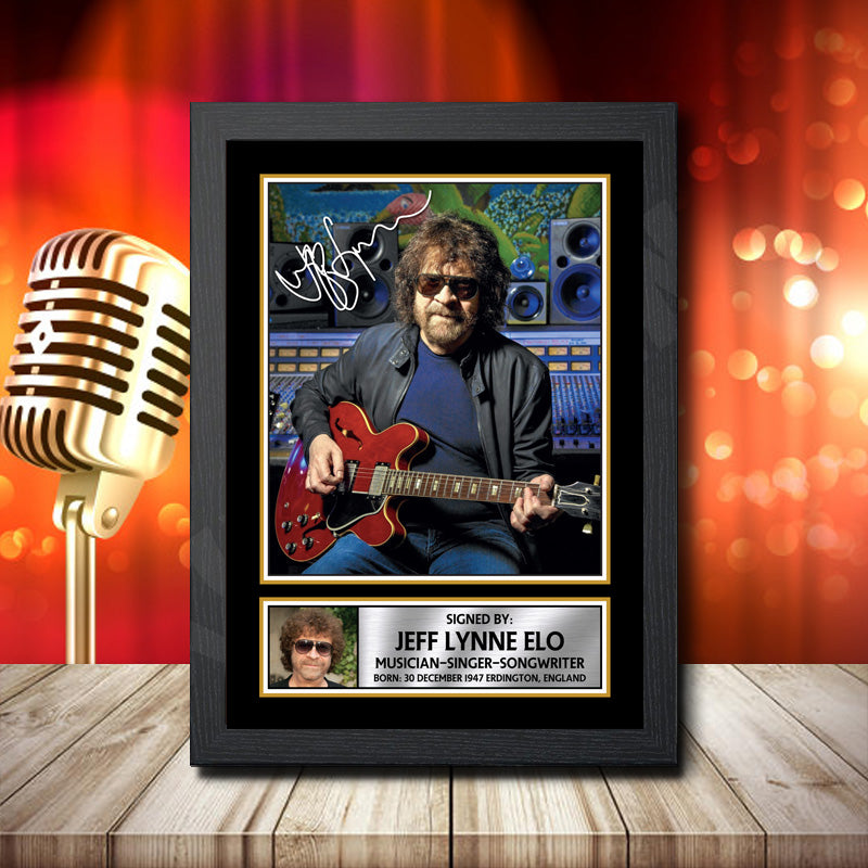 Jeff Lynne Elo 1 – Printed Signature Music Star Print – Jeff Lynne Elo 1