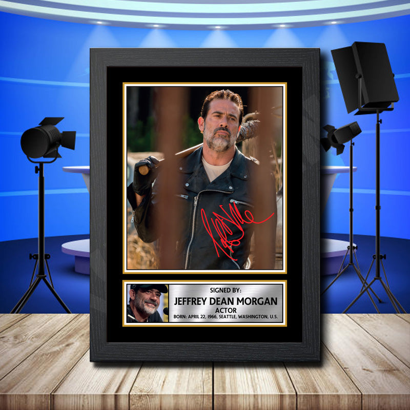 Jeffrey Dean Morgan 2 Printed Signature Television Star Poster Print Framed Wall Art Gift – Jeffrey Dean Morgan 2 Printed Signature Television Star Poster Print