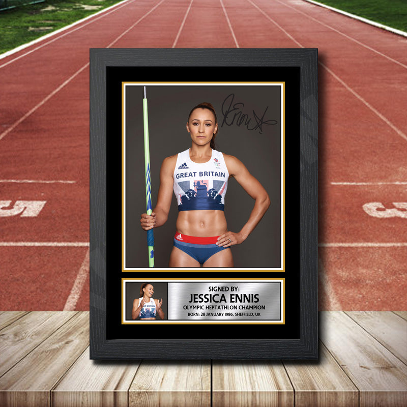 Jessica Ennis 3 Printed Signature Athletics Star Poster Print Framed Wall Art Gift – Jessica Ennis 3 Printed Signature Athletics Star Poster Print