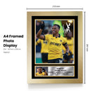 Jhon Arias Printed Autograph Poster – Wolverhampton Wanderers & Colombia Football Star Wall Art – Soccer Player Memorabilia Poster Print