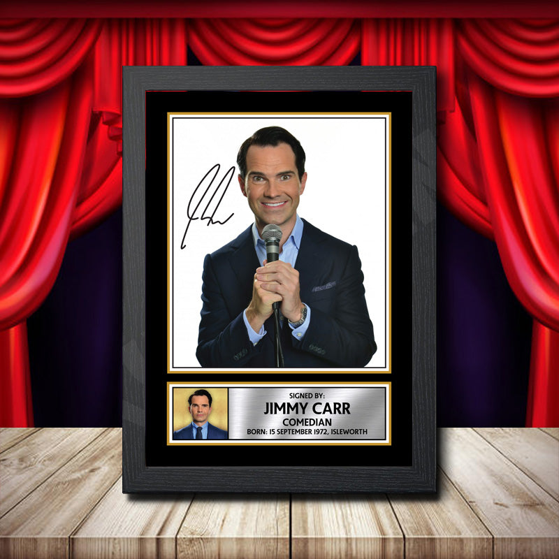 Jimmy Carr 2 Printed Signature Comedy Star Poster Print Framed Wall Art Gift – Jimmy Carr 2 Printed Signature Comedy Star Poster Print