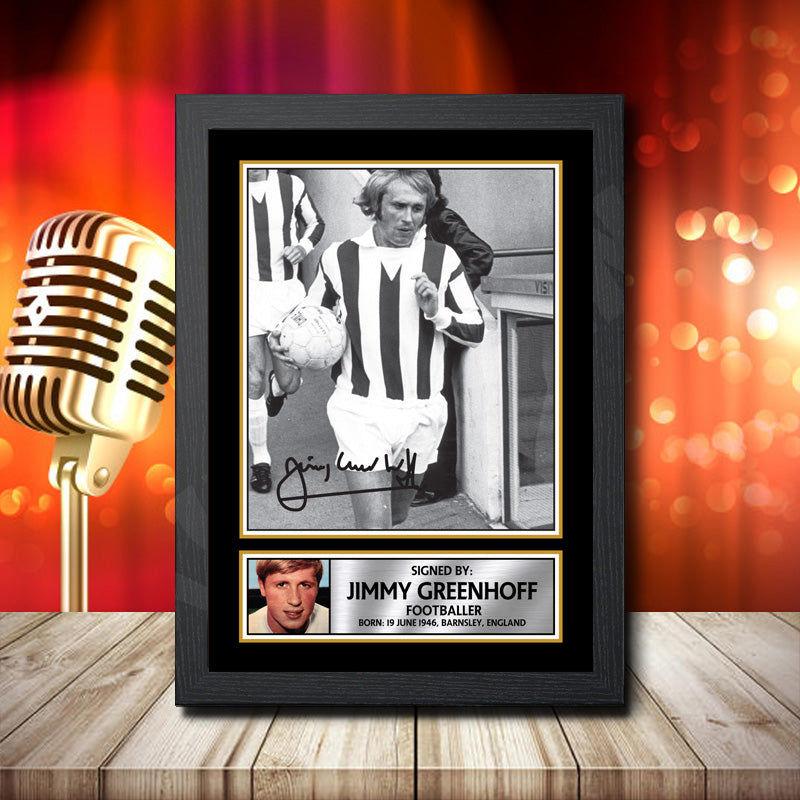 Jimmy Greenhoff 2 – Printed Signature Music Star Print – Jimmy Greenhoff 2
