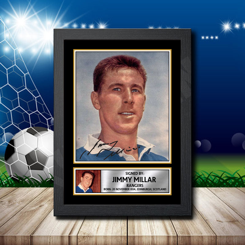 Jimmy Millar 1 Printed Signature Footballers Star Poster Print Framed Wall Art Gift – Jimmy Millar 1 Printed Signature Footballers Star Poster Print