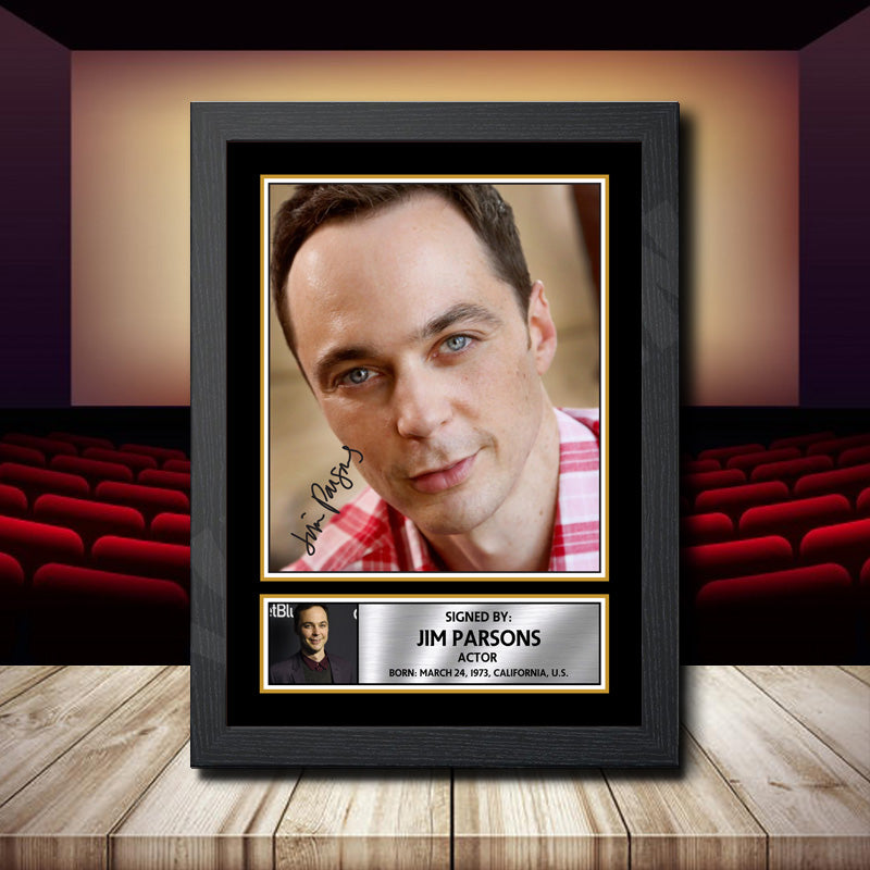 Jim Parsons 2 Printed Signature Movie Star Poster Print Framed Wall Art Gift – Jim Parsons 2 Printed Signature Movie Star Poster Print