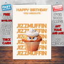 Rude Swear Word Birthday Card Design - J*ZZMUFFIN