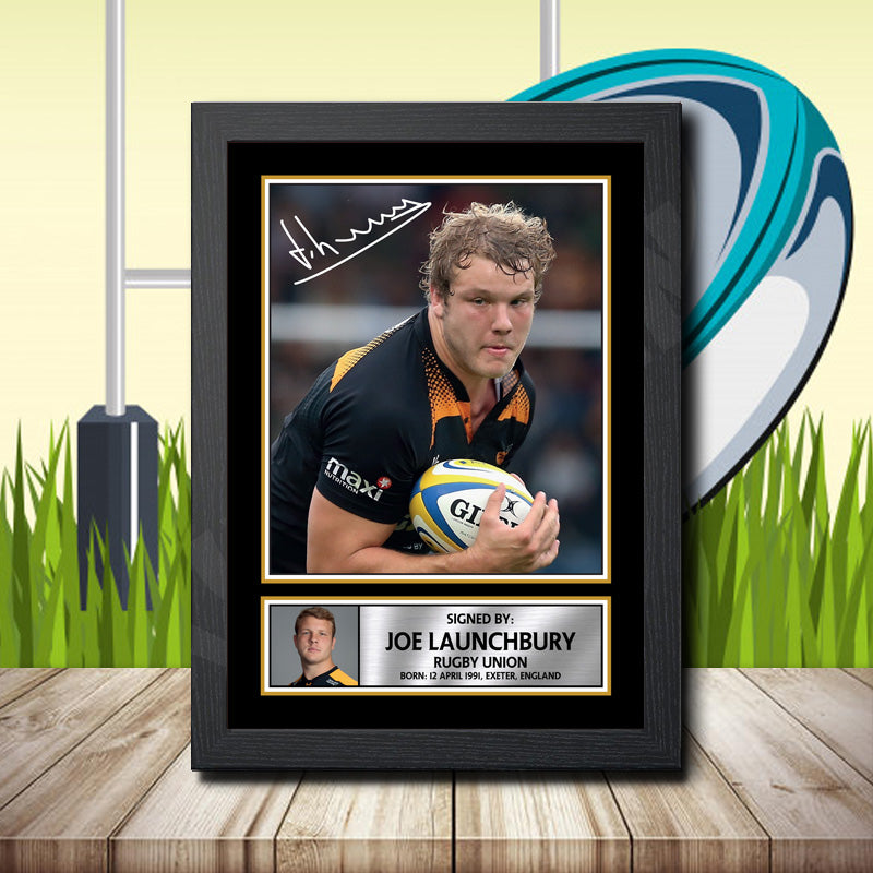 Joe Launchbury 1 Printed Signature Rugby Star Poster Print Framed Wall Art Gift – Joe Launchbury 1 Printed Signature Rugby Star Poster Print