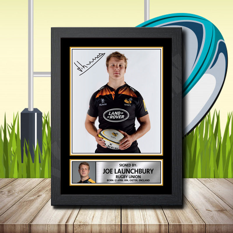 Joe Launchbury 2 Printed Signature Rugby Star Poster Print Framed Wall Art Gift – Joe Launchbury 2 Printed Signature Rugby Star Poster Print