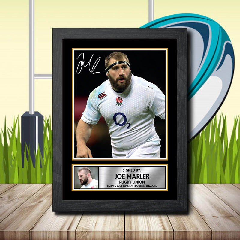 Joe Marler 2 Printed Signature Rugby Star Poster Print Framed Wall Art Gift – Joe Marler 2 Printed Signature Rugby Star Poster Print