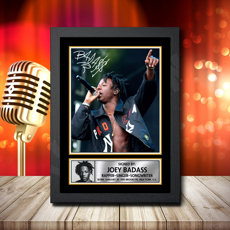 Joey Badass 2 – Printed Signature Music Star Print – Joey Badass 2