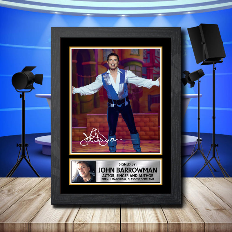 John Barrowman 2 Printed Signature Television Star Poster Print Framed Wall Art Gift – John Barrowman 2 Printed Signature Television Star Poster Print