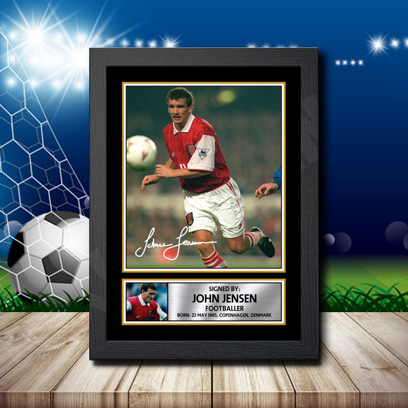 John Jensen 2 Printed Signature Footballers Star Poster Print Framed Wall Art Gift – John Jensen 2 Printed Signature Footballers Star Poster Print