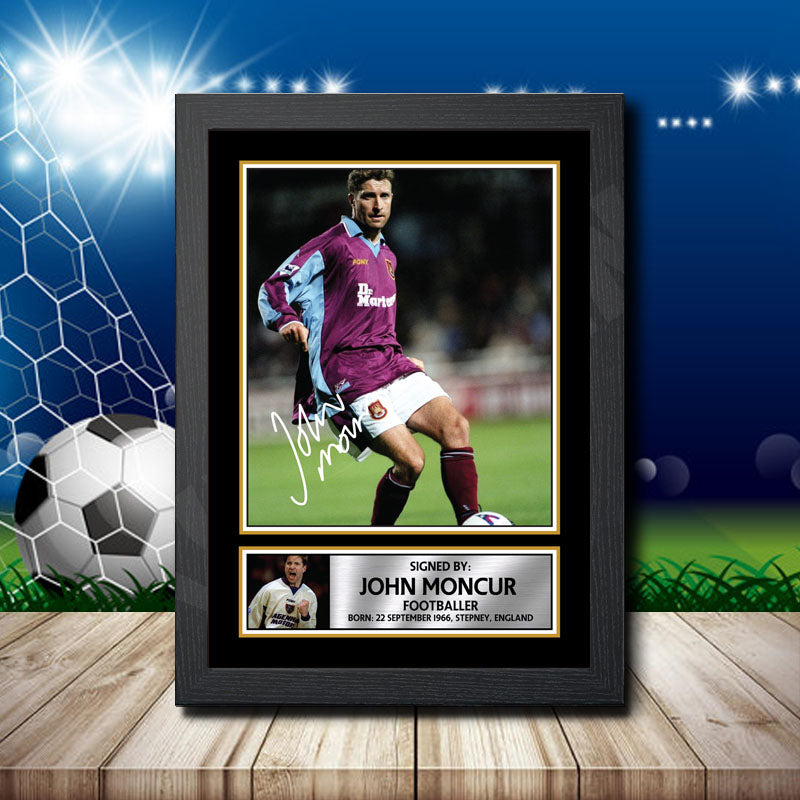 John Moncur 2 Printed Signature Footballers Star Poster Print Framed Wall Art Gift – John Moncur 2 Printed Signature Footballers Star Poster Print