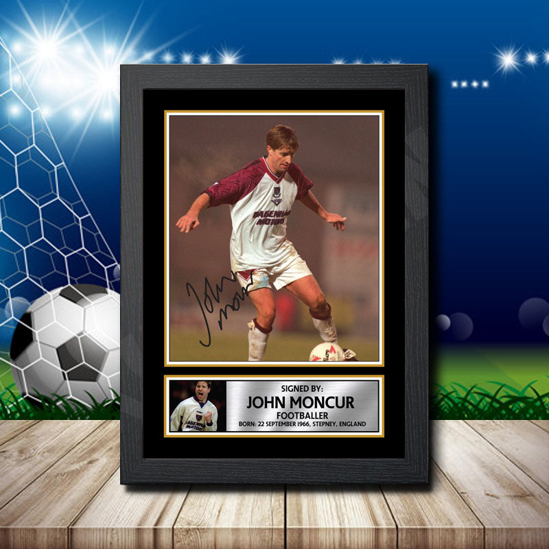 Signed Footballer Posters John Moncur 1 Signed Autographed Footballers