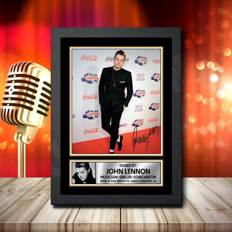 John Newman 1 – Printed Signature Music Star Print – John Newman 1