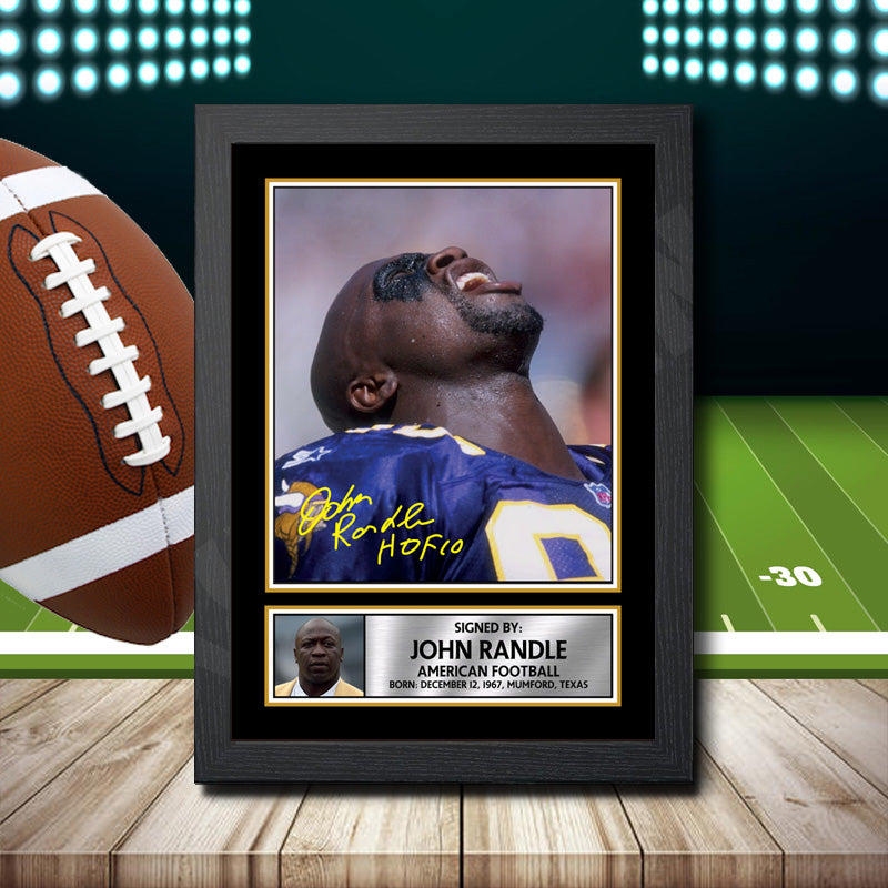 John Randle 2 – Printed Signature NFL Star Print – John Randle 2