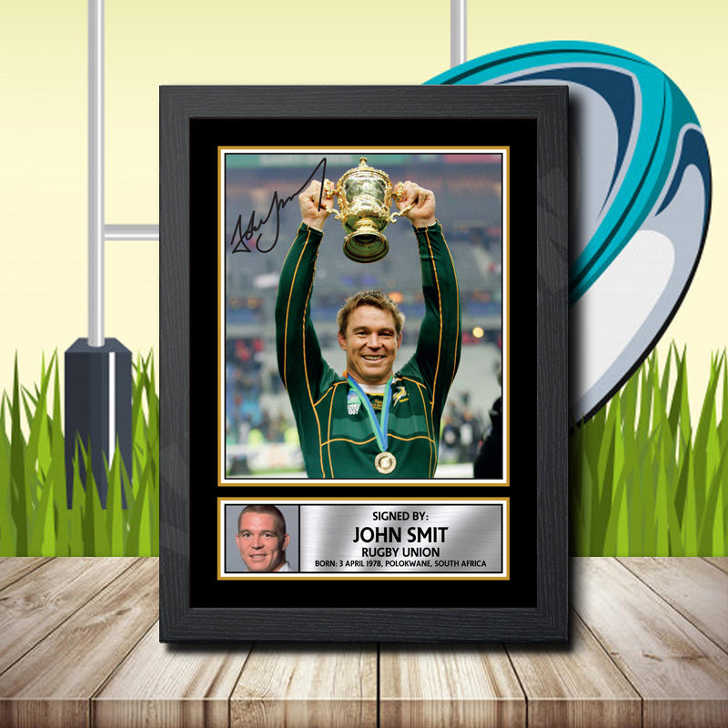 John Smit 2 Printed Signature Rugby Star Poster Print Framed Wall Art Gift – John Smit 2 Printed Signature Rugby Star Poster Print