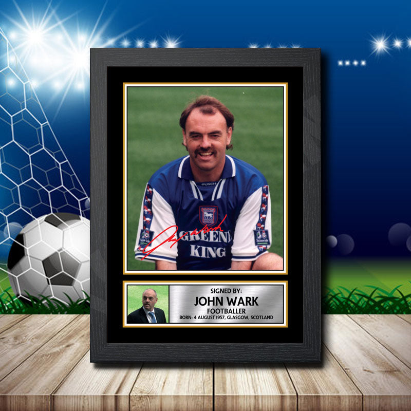 John Wark 2 Printed Signature Footballers Star Poster Print Framed Wall Art Gift – John Wark 2 Printed Signature Footballers Star Poster Print