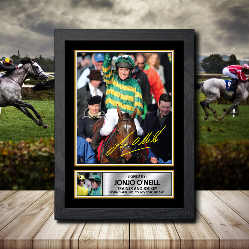 Jonjo O Neill 2 Printed Signature Horse-Racing Star Poster Print Framed Wall Art Gift – Jonjo O Neill 2 Printed Signature Horse-Racing Star Poster Print
