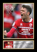 Jonny Howson Middlesbrough FC Signed Autographed Portrait Poster Print – Football Memorabilia Gift for Fans & Collectors