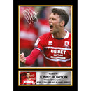 Jonny Howson Middlesbrough FC Signed Autographed Portrait Poster Print – Football Memorabilia Gift for Fans & Collectors