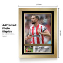 Jordan Henderson Printed Autograph Poster – England & Brentford Football Star Wall Art – Soccer Player Memorabilia Poster Print