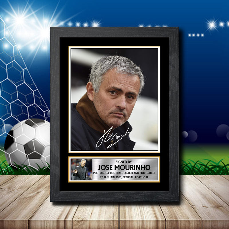 Jose Mourinho 1 Printed Signature Footballers Star Poster Print Framed Wall Art Gift – Jose Mourinho 1 Printed Signature Footballers Star Poster Print