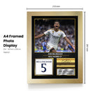 Jude Bellingham Real Madrid Signed Poster Print – Real Madrid CF Football Wall Art – Printed Autograph Soccer Memorabilia – La Liga Fan Gift & Bedroom Decor