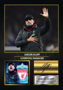 Jurgen Klopp Liverpool Signed Poster Print – Liverpool FC Manager Wall Art – Printed Autograph Football Memorabilia – Liverpool Fan Gift & Bedroom Decor