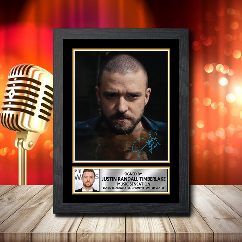 Justin Timberlake 3 – Printed Signature Music Star Print – Justin Timberlake 3