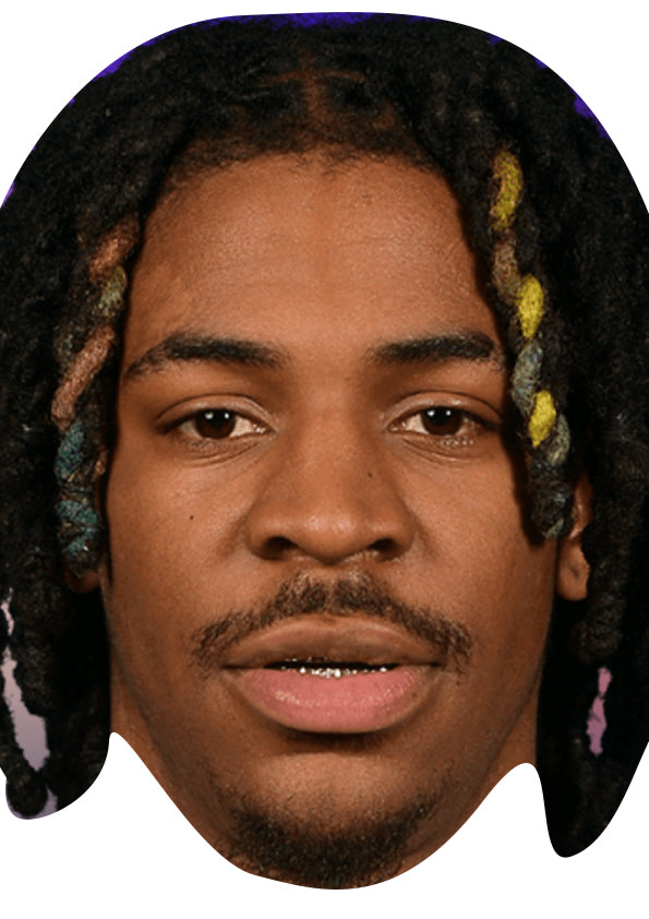 Ja Morant - Basketball Star Fancy Dress Cardboard Celebrity Party Face Mask